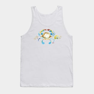 Crab Starfish and Shells Tank Top